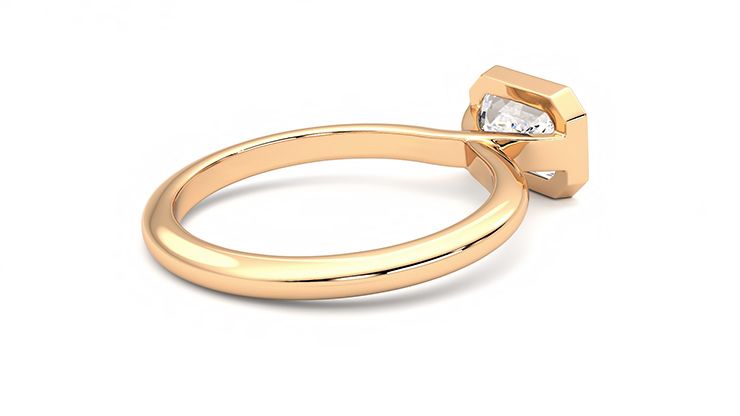 Taylor & Hart Purity Emerald Engagement Ring 360 degree image 12