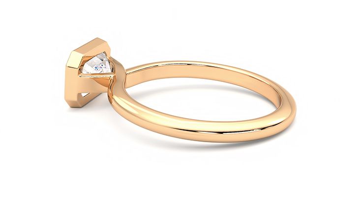 Taylor & Hart Purity Emerald Engagement Ring 360 degree image 19