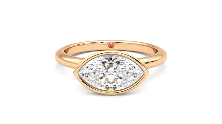 Taylor & Hart Purity Marquise Engagement Ring 360 degree image 0