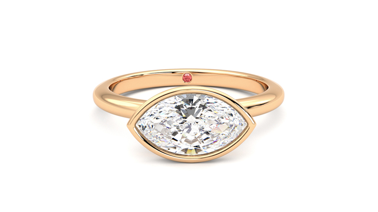 Taylor & Hart Purity Marquise Engagement Ring 360 degree image 1