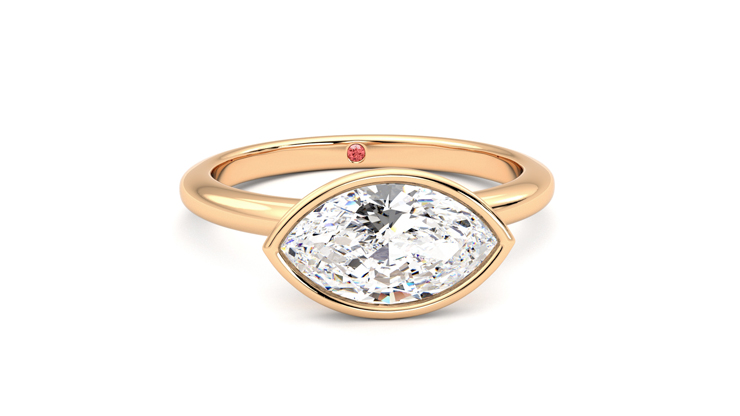 Taylor & Hart Purity Marquise Engagement Ring 360 degree image 2
