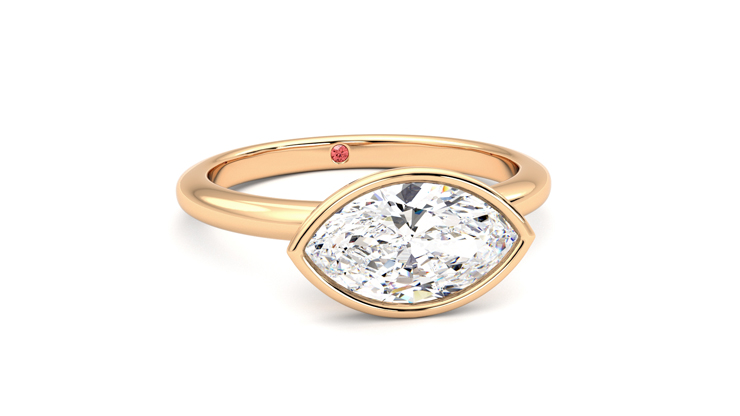 Taylor & Hart Purity Marquise Engagement Ring 360 degree image 3