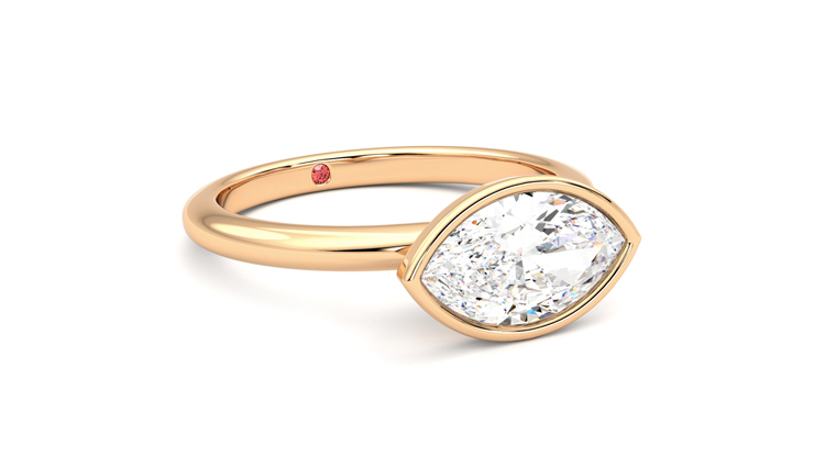 Taylor & Hart Purity Marquise Engagement Ring 360 degree image 5