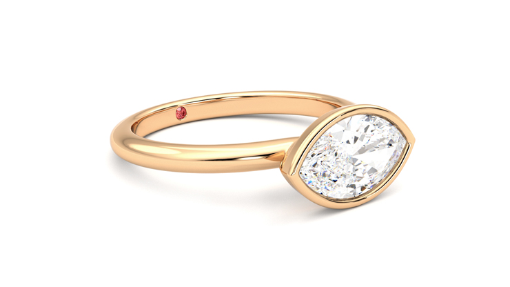 Taylor & Hart Purity Marquise Engagement Ring 360 degree image 6