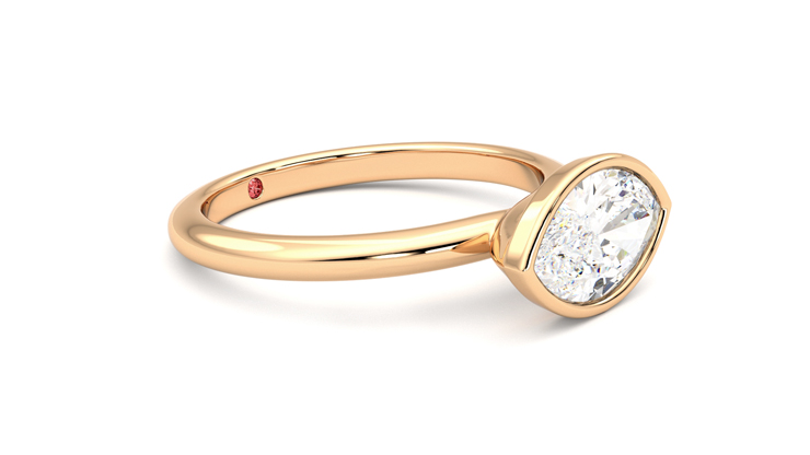 Taylor & Hart Purity Marquise Engagement Ring 360 degree image 7