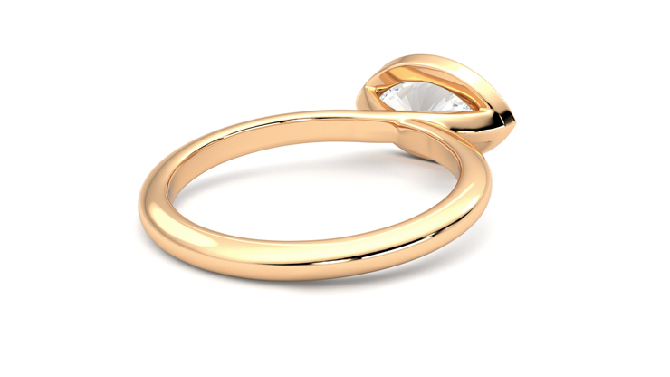 Taylor & Hart Purity Marquise Engagement Ring 360 degree image 13