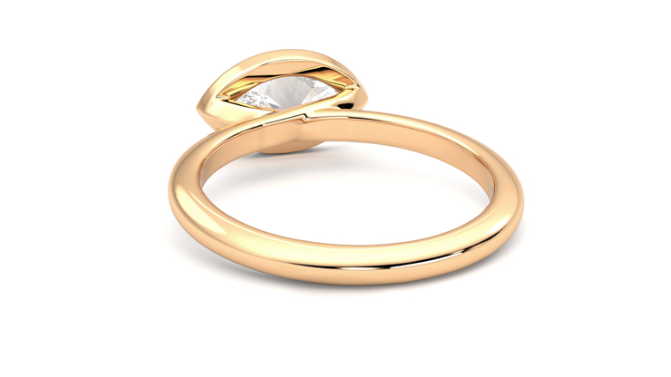 Taylor & Hart Purity Marquise Engagement Ring 360 degree image 16