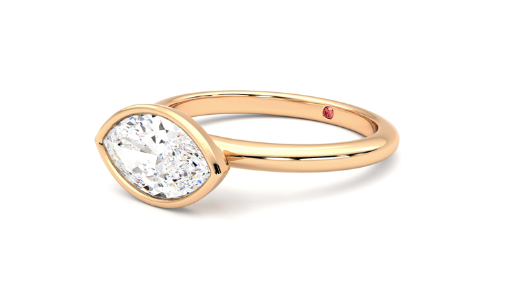 Taylor & Hart Purity Marquise Engagement Ring 360 degree image 24