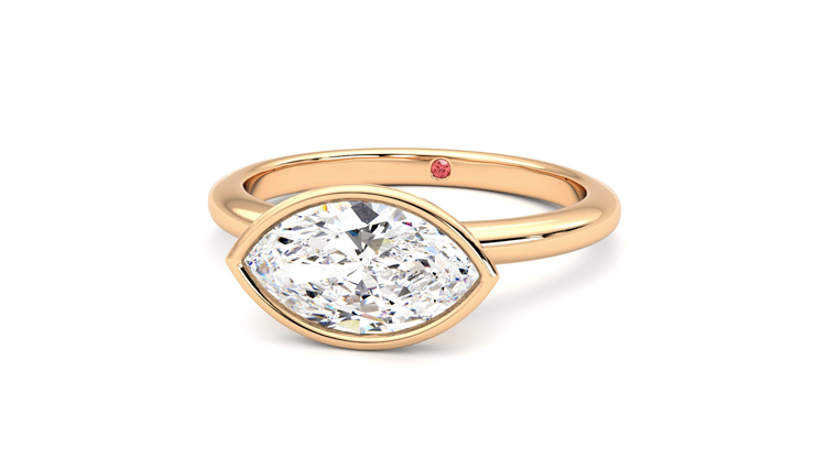 Taylor & Hart Purity Marquise Engagement Ring 360 degree image 27