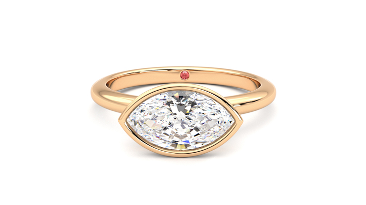 Taylor & Hart Purity Marquise Engagement Ring 360 degree image 29