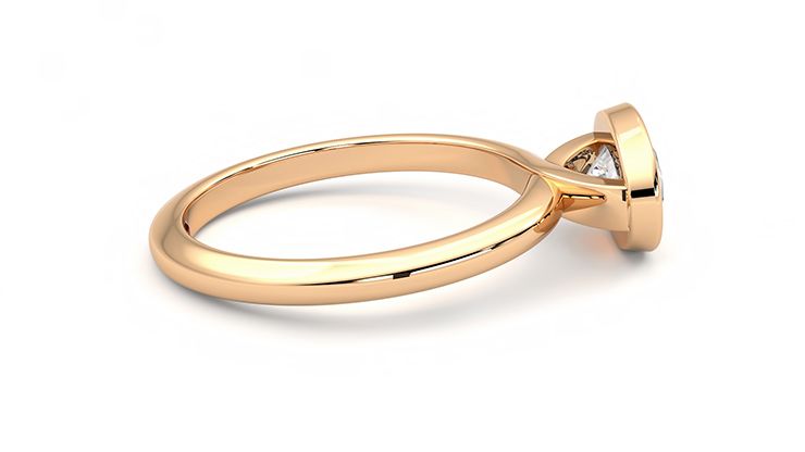 Taylor & Hart Purity Oval Engagement Ring 360 degree image 10
