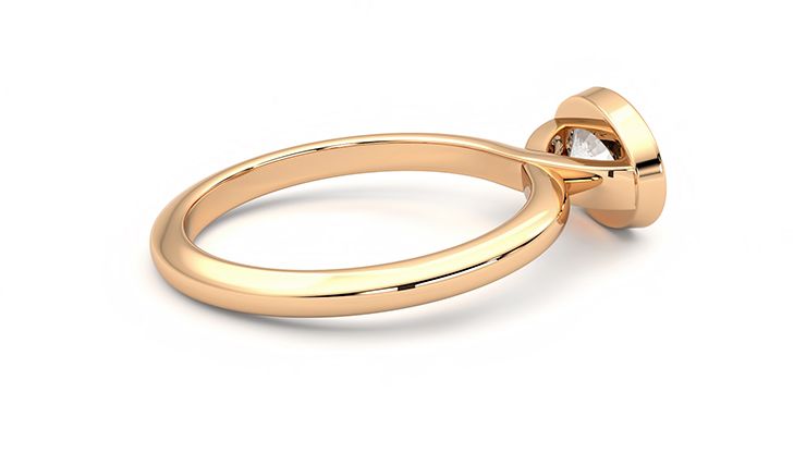 Taylor & Hart Purity Oval Engagement Ring 360 degree image 11
