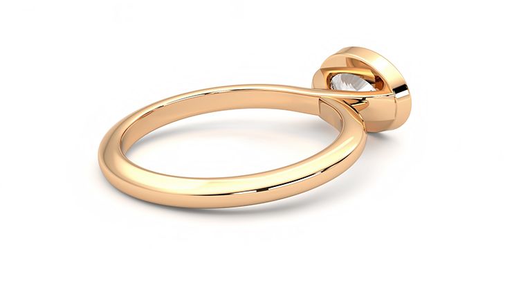 Taylor & Hart Purity Oval Engagement Ring 360 degree image 12