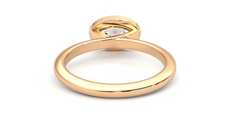 Taylor & Hart Purity Oval Engagement Ring 360 degree image 15