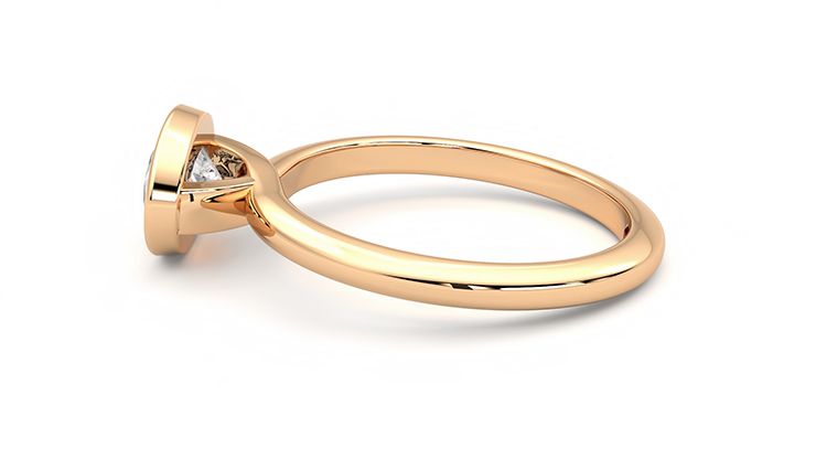 Taylor & Hart Purity Oval Engagement Ring 360 degree image 20