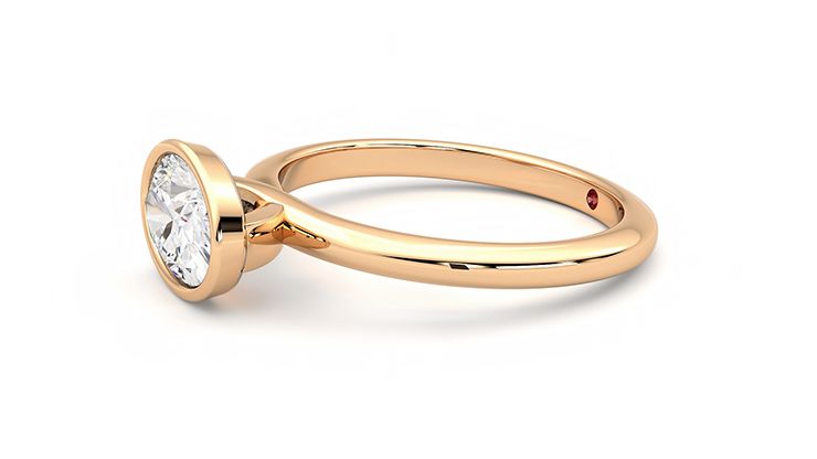 Taylor & Hart Purity Oval Engagement Ring 360 degree image 22