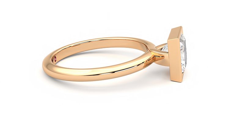 Taylor & Hart Purity Princess Engagement Ring 360 degree image 9