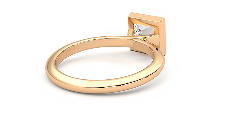 Taylor & Hart Purity Princess Engagement Ring 360 degree image 13