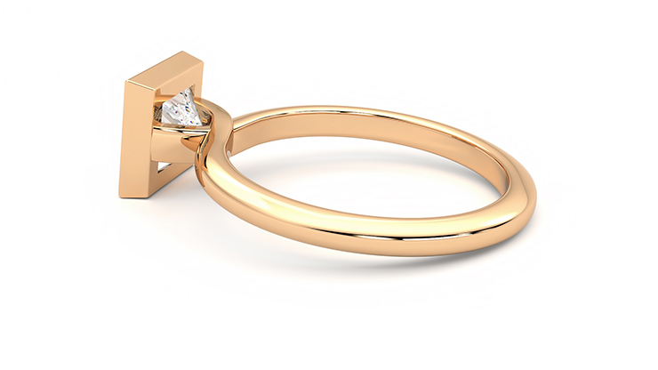 Taylor & Hart Purity Princess Engagement Ring 360 degree image 19