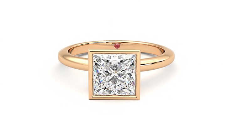 Taylor & Hart Purity Princess Engagement Ring 360 degree image 29
