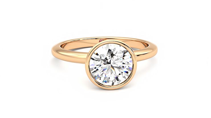 Taylor & Hart Purity Round Engagement Ring 360 degree image 2