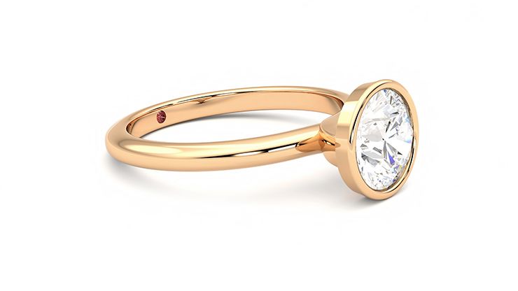 Taylor & Hart Purity Round Engagement Ring 360 degree image 7