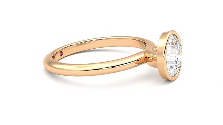 Taylor & Hart Purity Round Engagement Ring 360 degree image 8