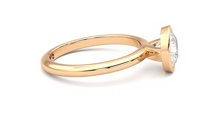 Taylor & Hart Purity Round Engagement Ring 360 degree image 9