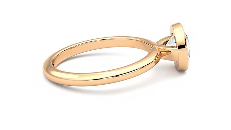 Taylor & Hart Purity Round Engagement Ring 360 degree image 10