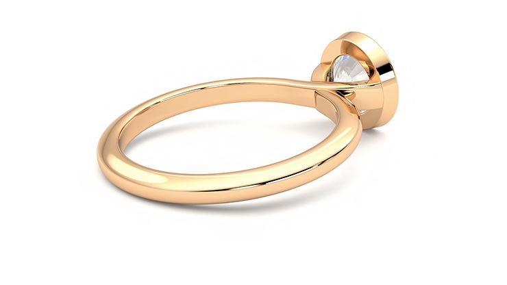 Taylor & Hart Purity Round Engagement Ring 360 degree image 12