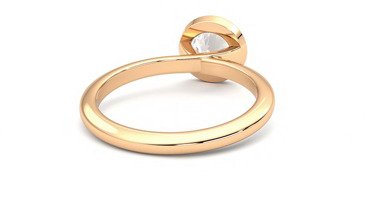 Taylor & Hart Purity Round Engagement Ring 360 degree image 14
