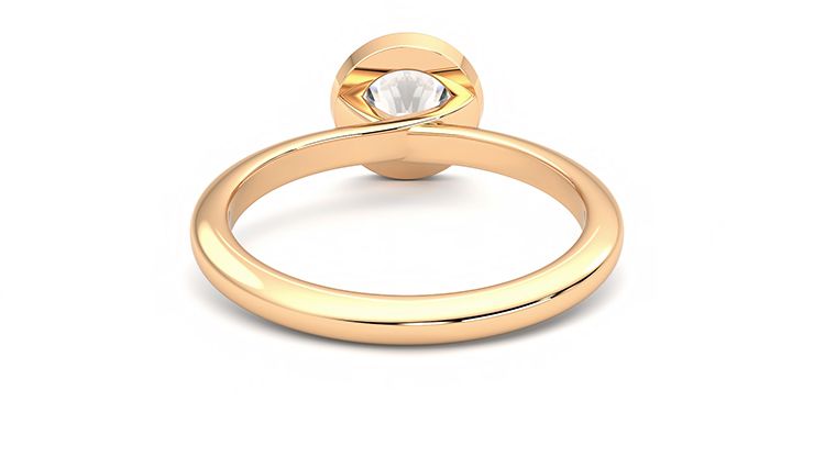 Taylor & Hart Purity Round Engagement Ring 360 degree image 15