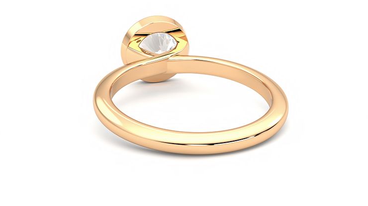 Taylor & Hart Purity Round Engagement Ring 360 degree image 16