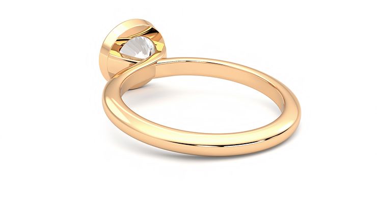 Taylor & Hart Purity Round Engagement Ring 360 degree image 17