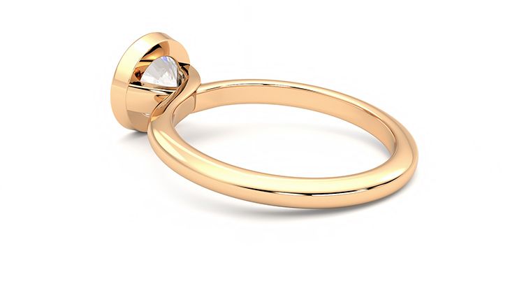 Taylor & Hart Purity Round Engagement Ring 360 degree image 18