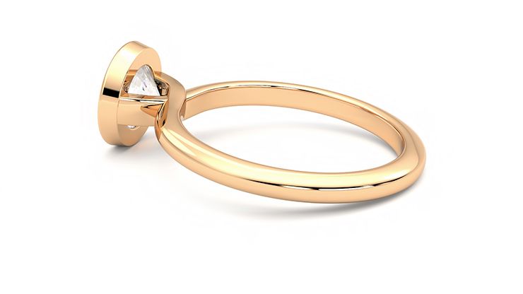 Taylor & Hart Purity Round Engagement Ring 360 degree image 19