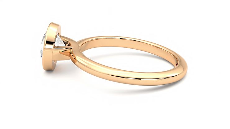 Taylor & Hart Purity Round Engagement Ring 360 degree image 20