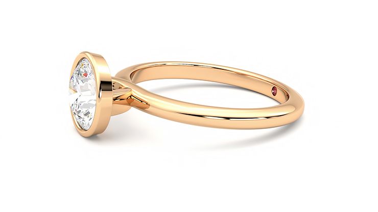 Taylor & Hart Purity Round Engagement Ring 360 degree image 22
