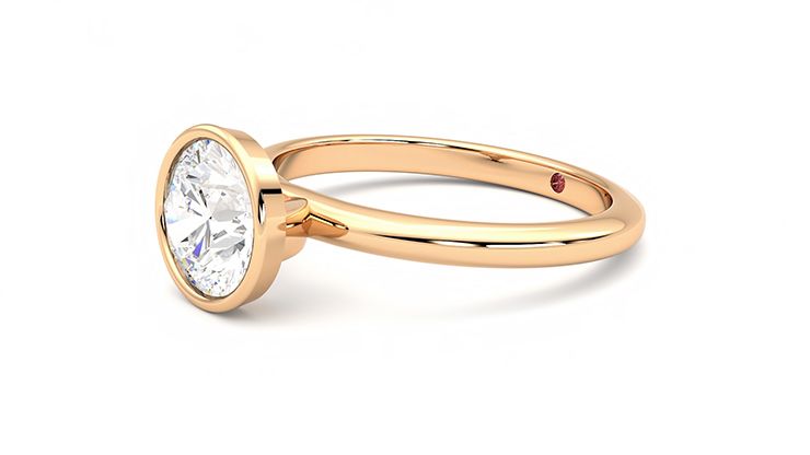 Taylor & Hart Purity Round Engagement Ring 360 degree image 23
