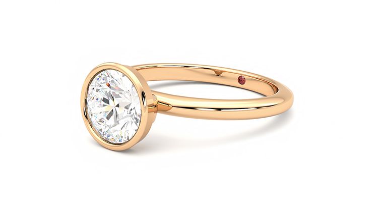 Taylor & Hart Purity Round Engagement Ring 360 degree image 24