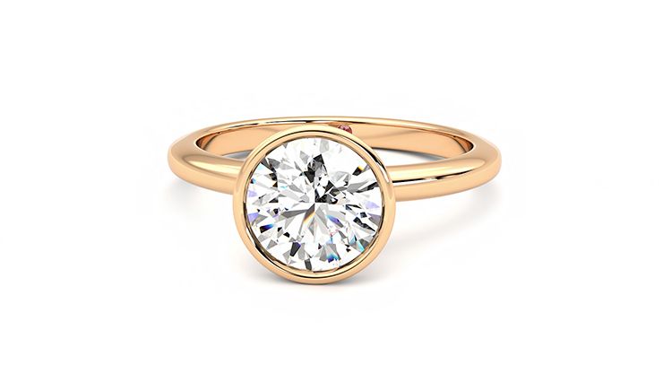 Taylor & Hart Purity Round Engagement Ring 360 degree image 28