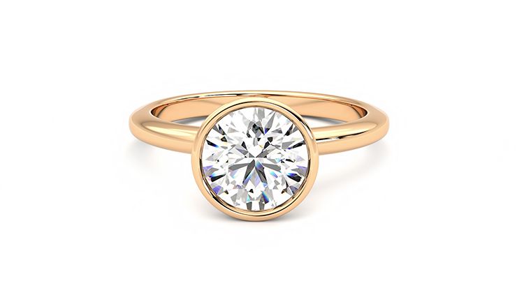 Taylor & Hart Purity Round Engagement Ring 360 degree image 29
