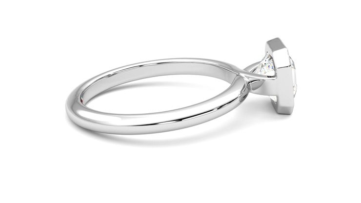 Taylor & Hart Purity Asscher Engagement Ring 360 degree image 10