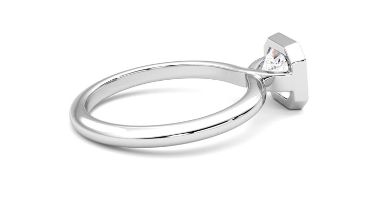 Taylor & Hart Purity Asscher Engagement Ring 360 degree image 11