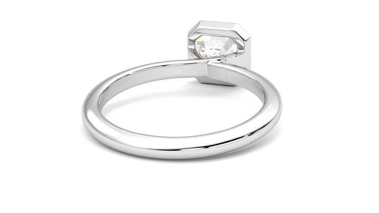 Taylor & Hart Purity Asscher Engagement Ring 360 degree image 14