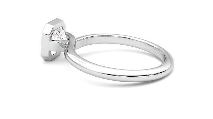 Taylor & Hart Purity Asscher Engagement Ring 360 degree image 19