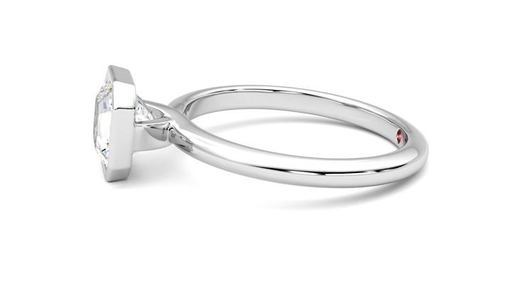 Taylor & Hart Purity Asscher Engagement Ring 360 degree image 21