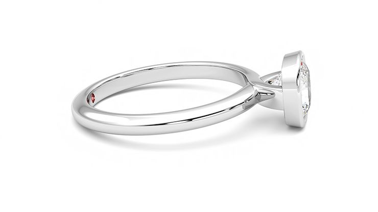 Taylor & Hart Purity Cushion Engagement Ring 360 degree image 9