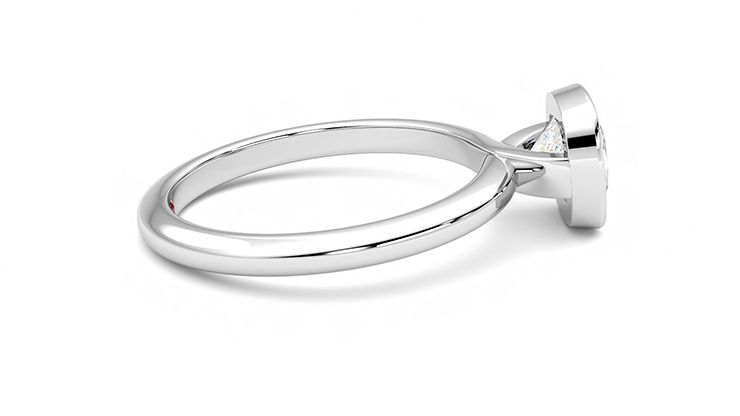 Taylor & Hart Purity Cushion Engagement Ring 360 degree image 10