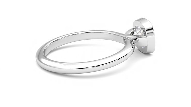 Taylor & Hart Purity Cushion Engagement Ring 360 degree image 11